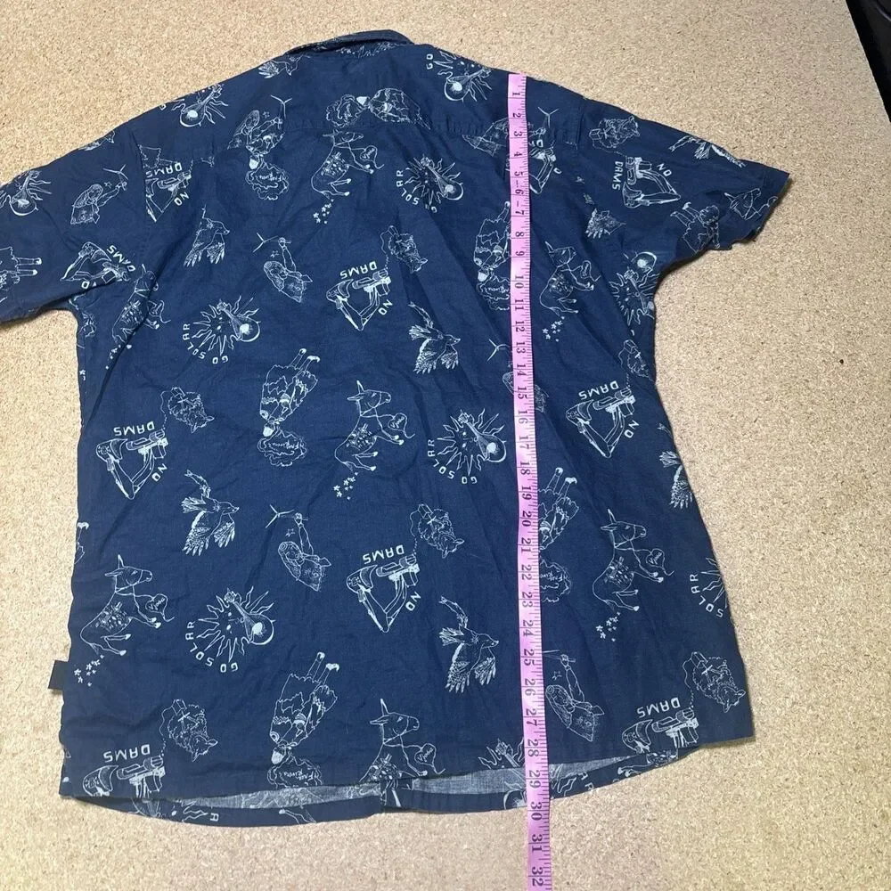 Patagonia Back Step Shirt AOP Short Sleeve Button Up Men’s Size XL